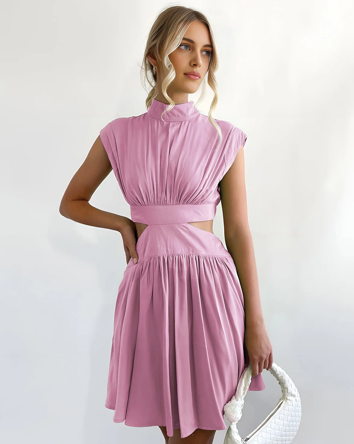 Cutout Sleeveless Short Dress - republicanstateiCutout Sleeveless Short Dress - republicanstatei