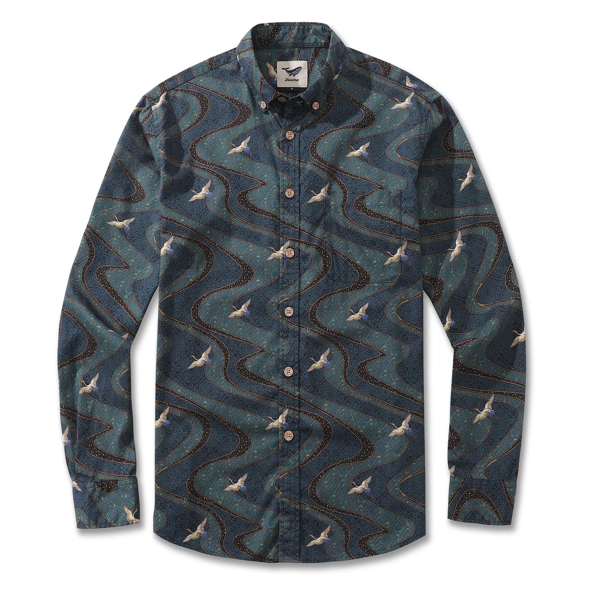 Men's Hawaiian Shirt Arcane Serenity Cotton Button-down Long Sleeve Aloha Shirt - republicanstateiMen's Hawaiian Shirt Arcane Serenity Cotton Button-down Long Sleeve Aloha Shirt - republicanstatei