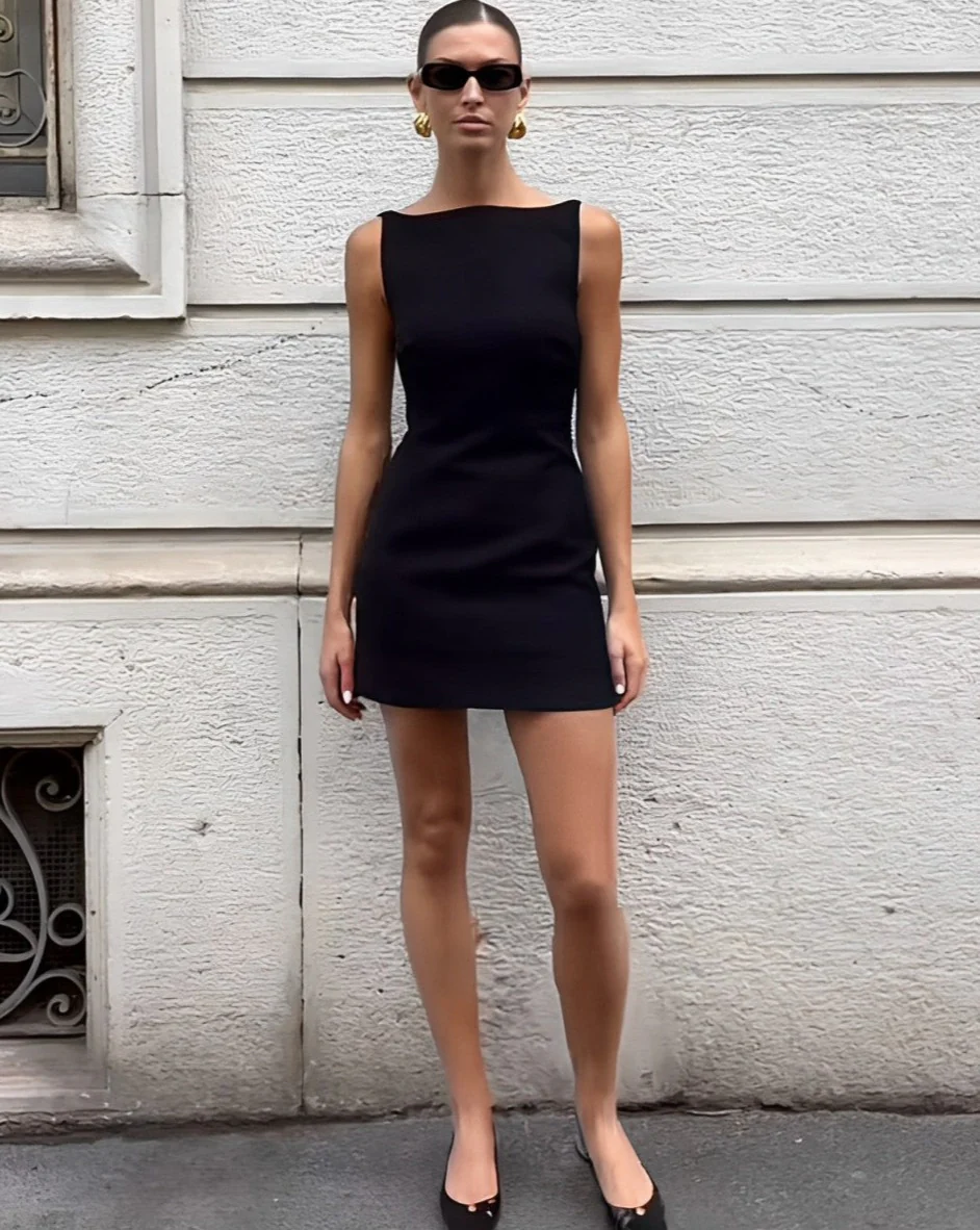 Suiting Sleeveless Short Dress - republicanstateiSuiting Sleeveless Short Dress - republicanstatei