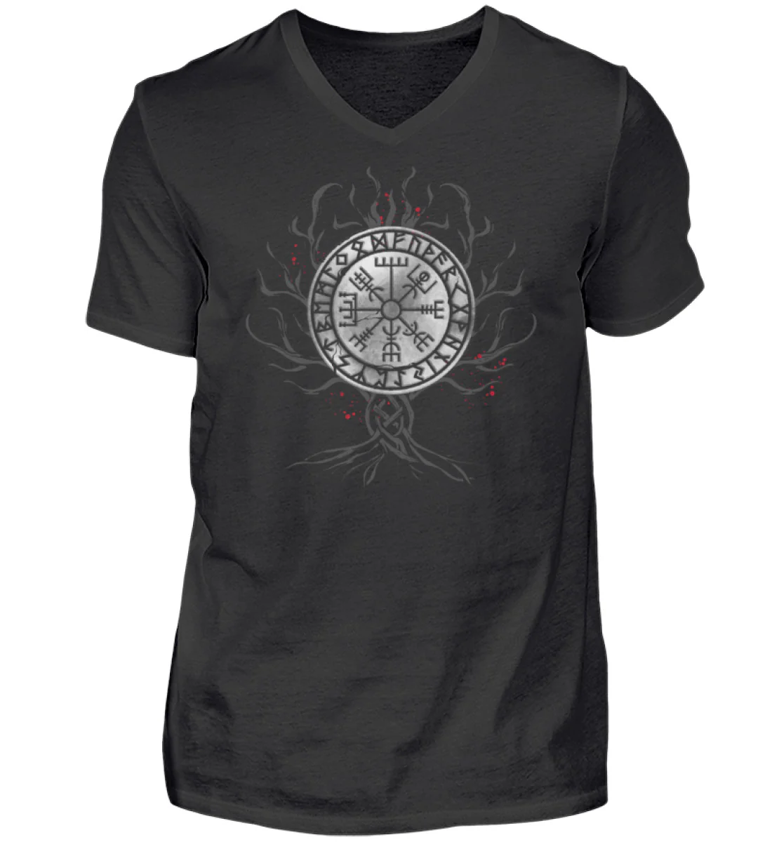 Yggdrasil - Herren V-Neck Shirt - republicanstateiYggdrasil - Herren V-Neck Shirt - republicanstatei