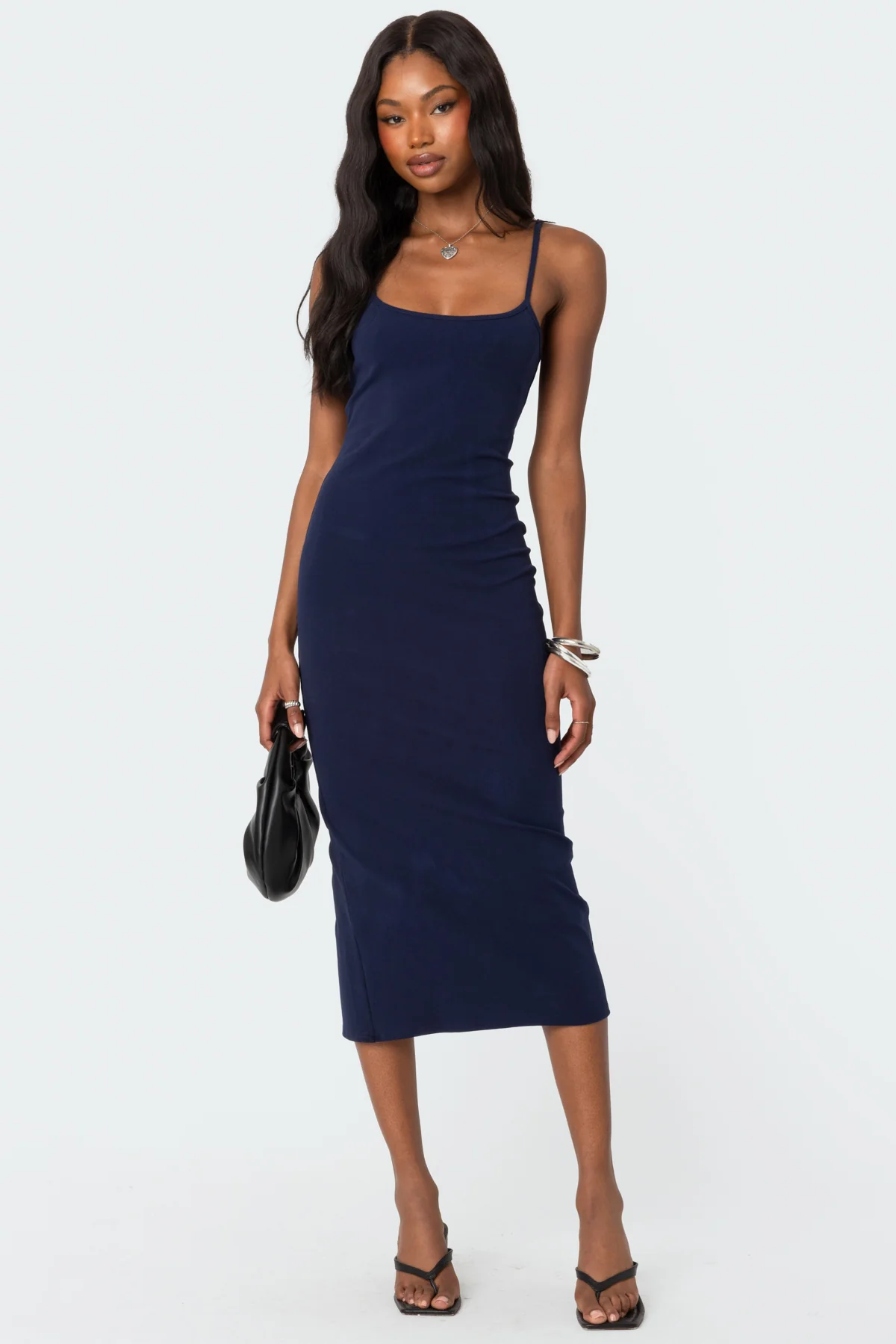 Air Back Slitted Midi Dress - republicanstateiAir Back Slitted Midi Dress - republicanstatei