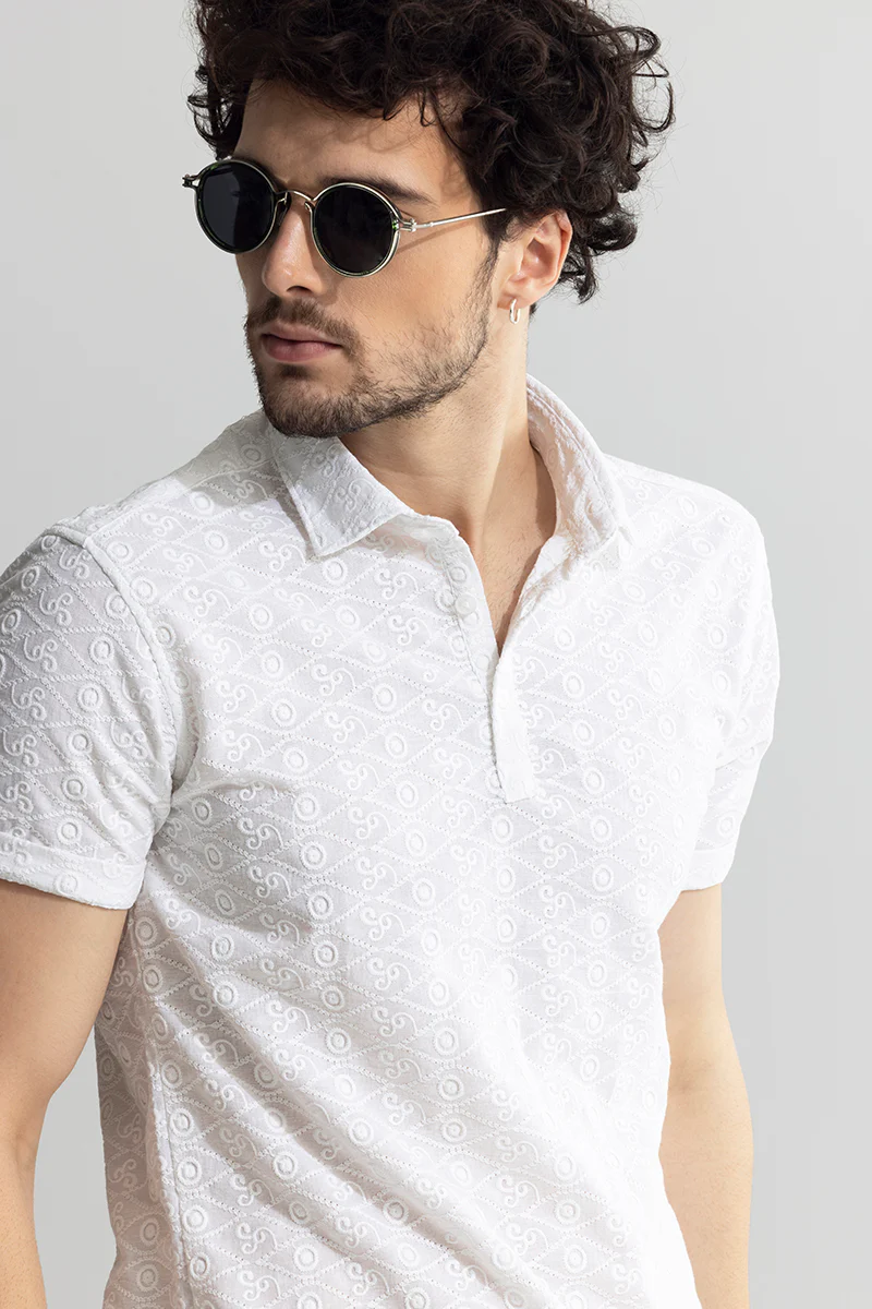 Sphere White Polo T-Shirt - republicanstateiSphere White Polo T-Shirt - republicanstatei