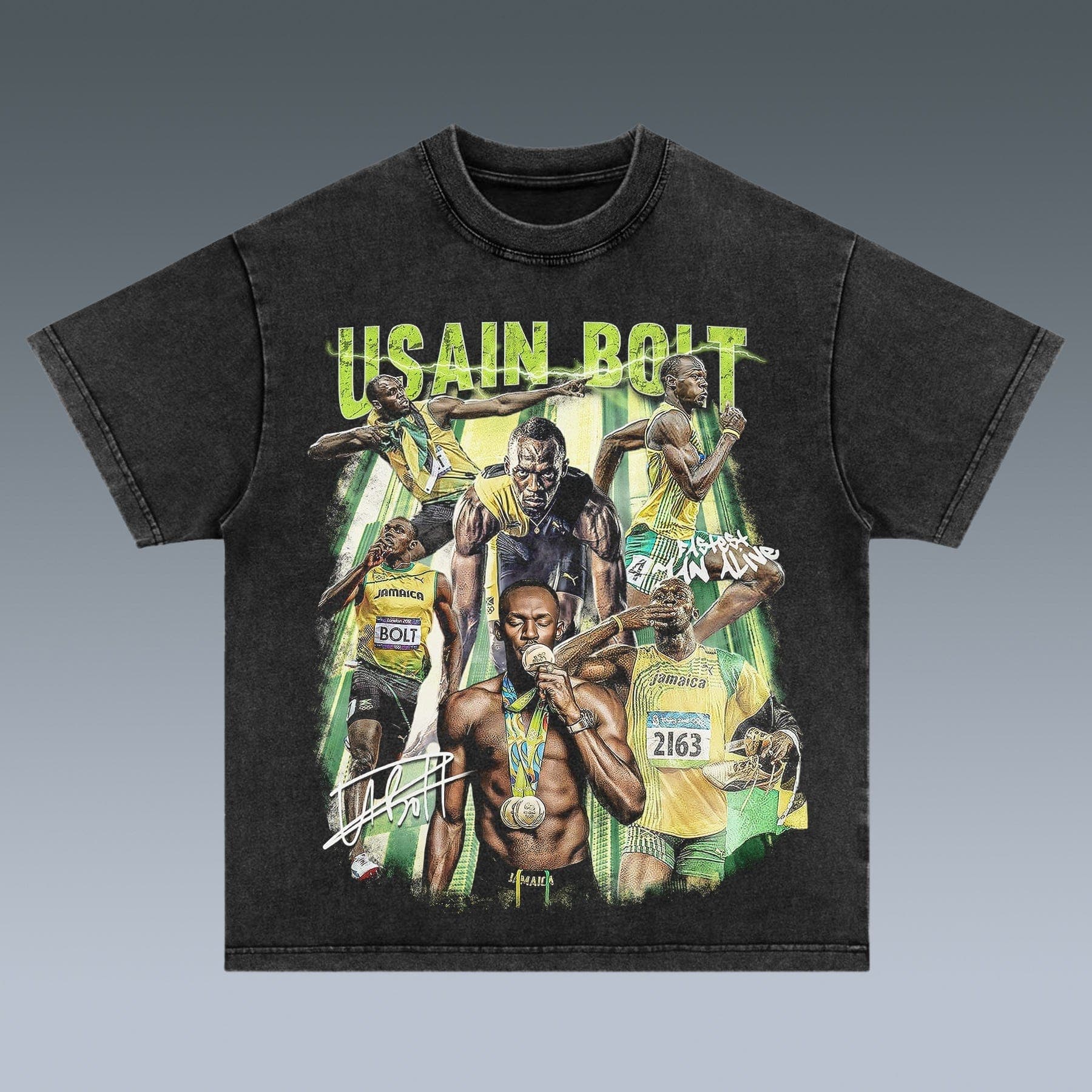 VINTAGE TEE | USAIN ST LEO BOLT - republicanstateiVINTAGE TEE | USAIN ST LEO BOLT - republicanstatei