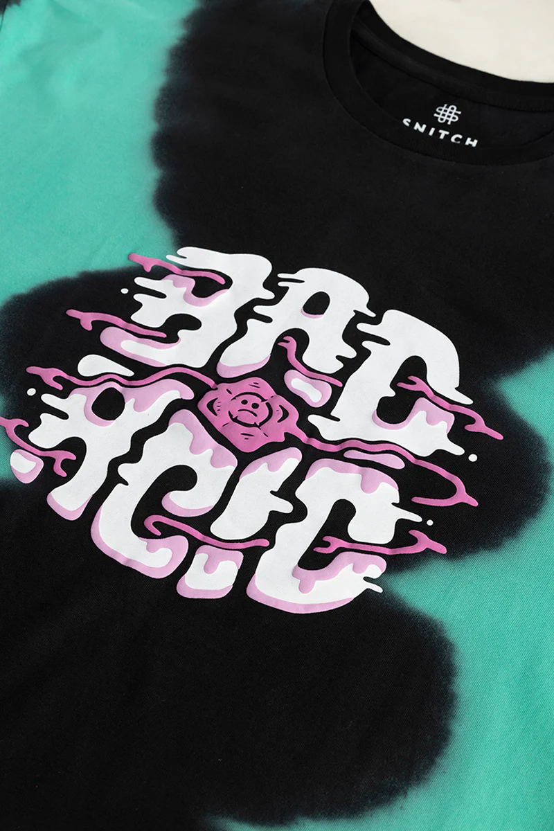 Bad Acid Black Oversized T-Shirt - republicanstateiBad Acid Black Oversized T-Shirt - republicanstatei