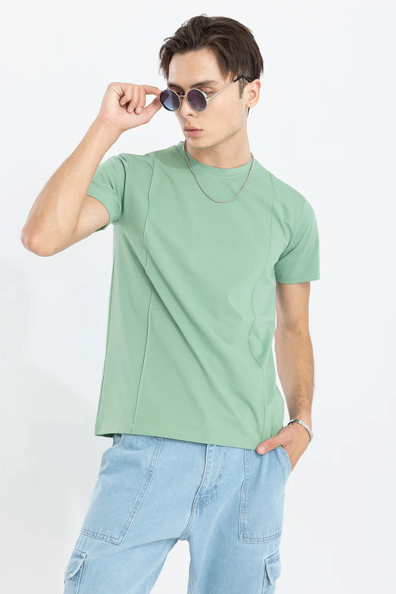 Pleated Green T-Shirt - republicanstateiPleated Green T-Shirt - republicanstatei