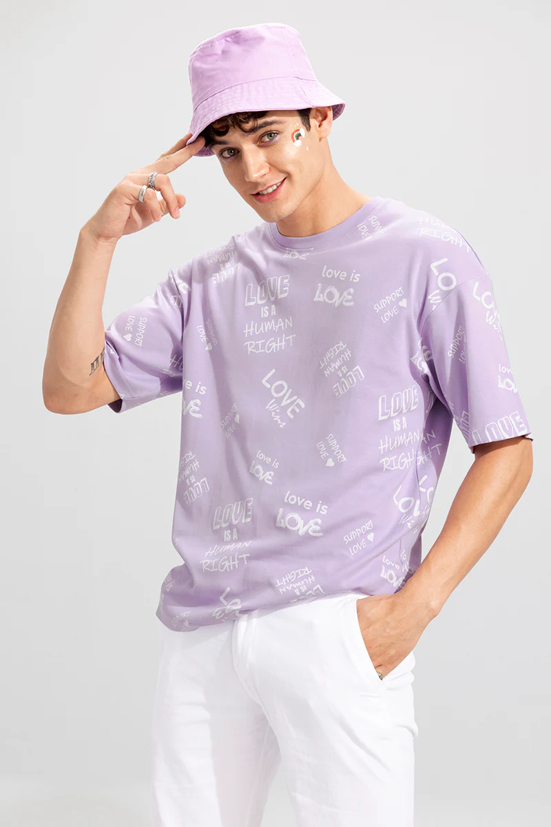 Love Purple Oversized T-Shirt - republicanstateiLove Purple Oversized T-Shirt - republicanstatei