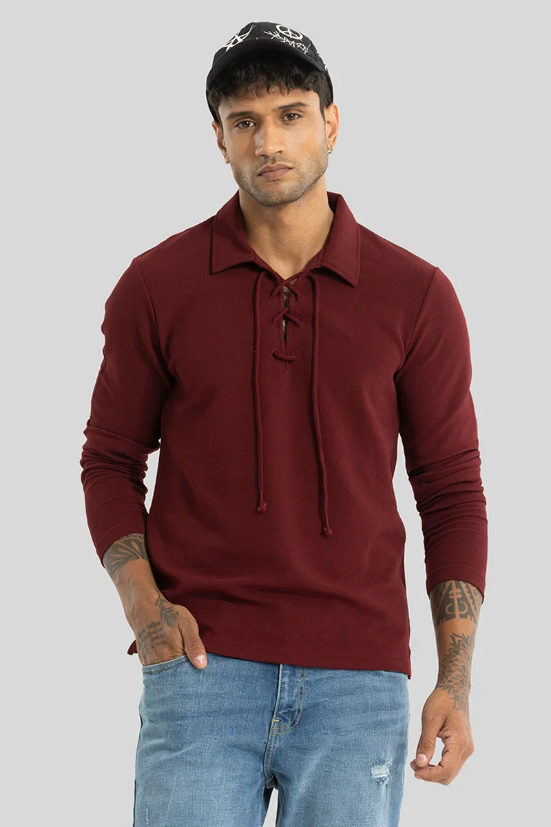 Jetter Maroon Plain T-Shirt - republicanstateiJetter Maroon Plain T-Shirt - republicanstatei