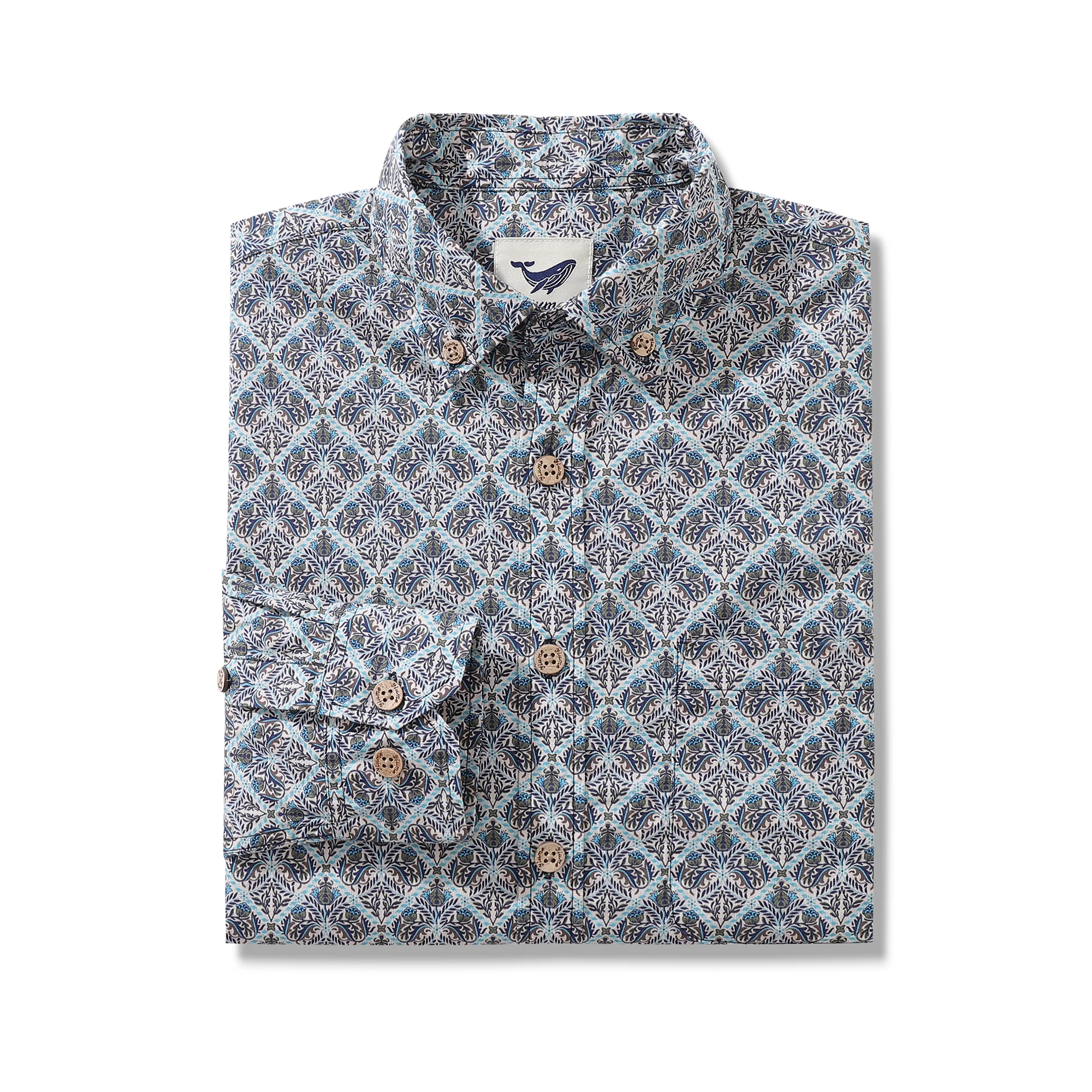 Men's Hawaiian Shirt Blooming Beauty Cotton Button-down Long Sleeve Aloha Shirt - republicanstateiMen's Hawaiian Shirt Blooming Beauty Cotton Button-down Long Sleeve Aloha Shirt - republicanstatei