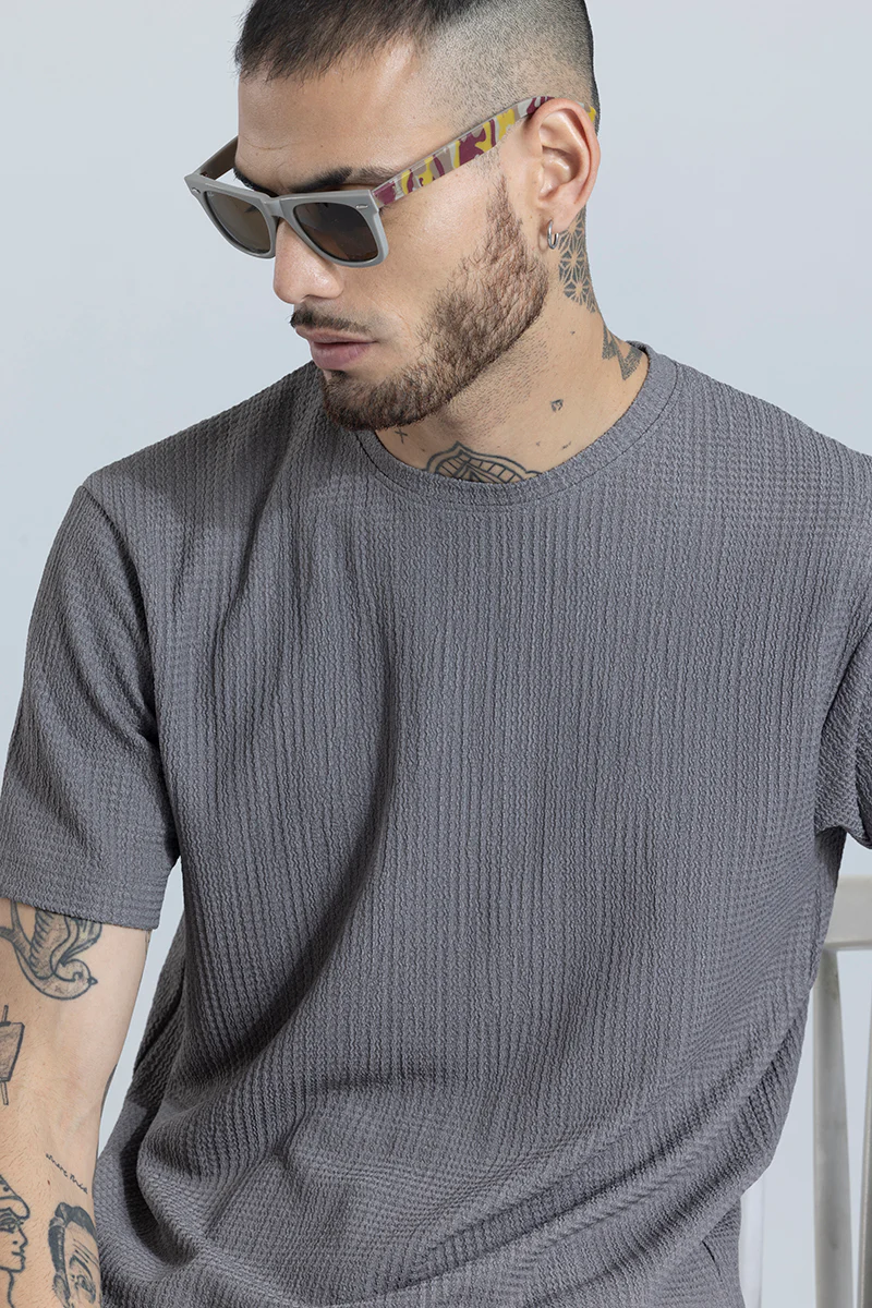 Tactile Grey Textured T-Shirt - republicanstateiTactile Grey Textured T-Shirt - republicanstatei