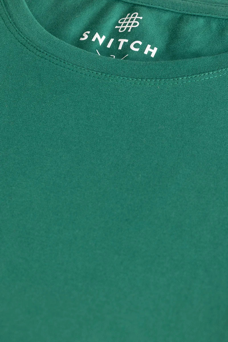 Green Plain Slim Fit T-Shirt - republicanstateiGreen Plain Slim Fit T-Shirt - republicanstatei