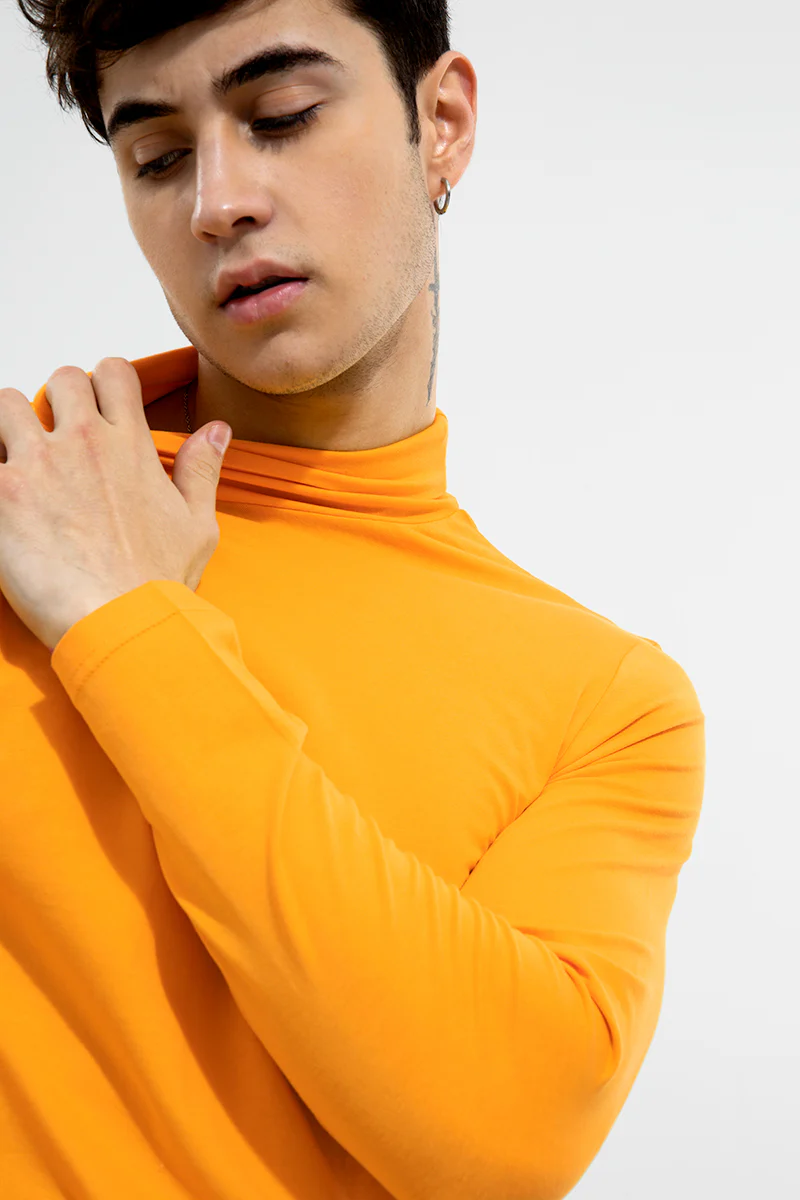 High Neck Yellow T-Shirt - republicanstateiHigh Neck Yellow T-Shirt - republicanstatei