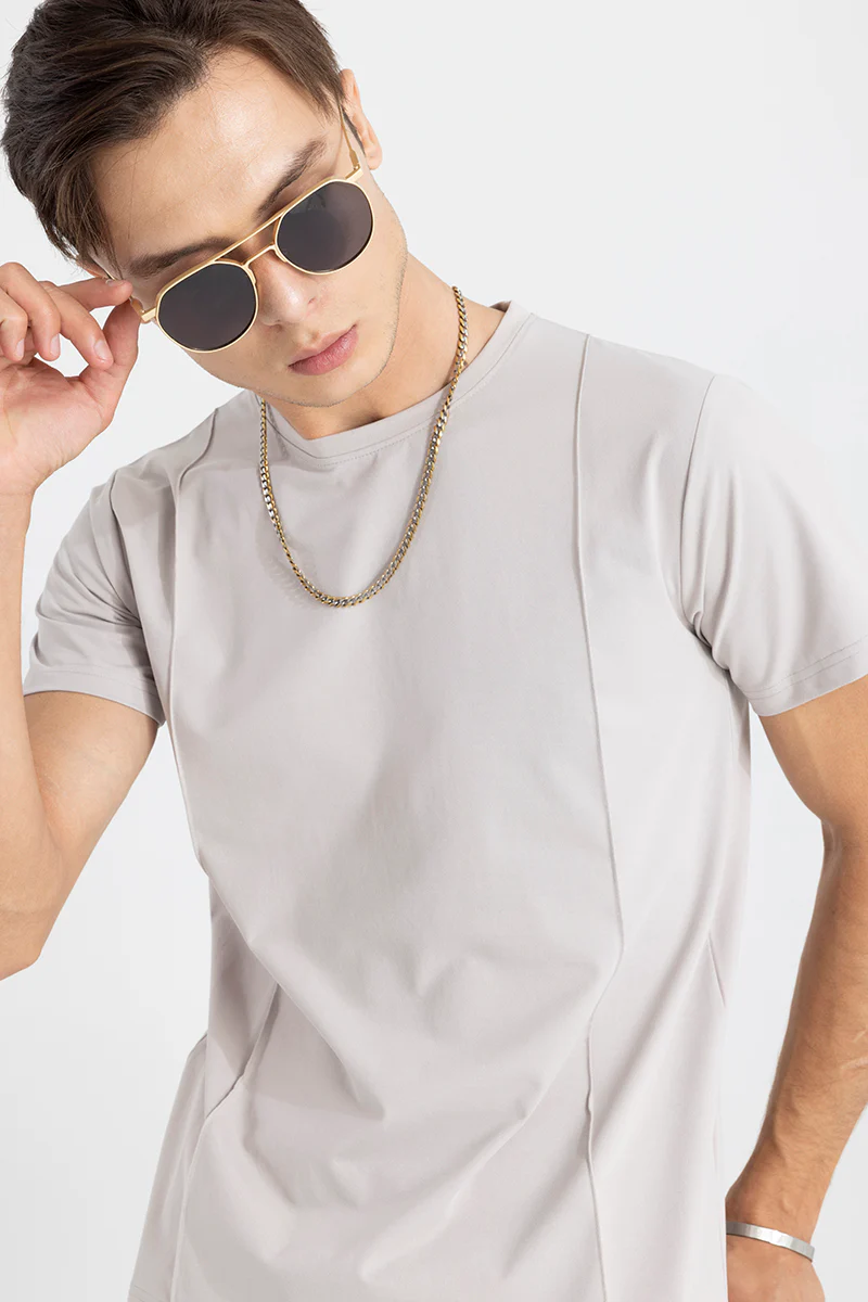Pleated Grey T-Shirt - republicanstateiPleated Grey T-Shirt - republicanstatei