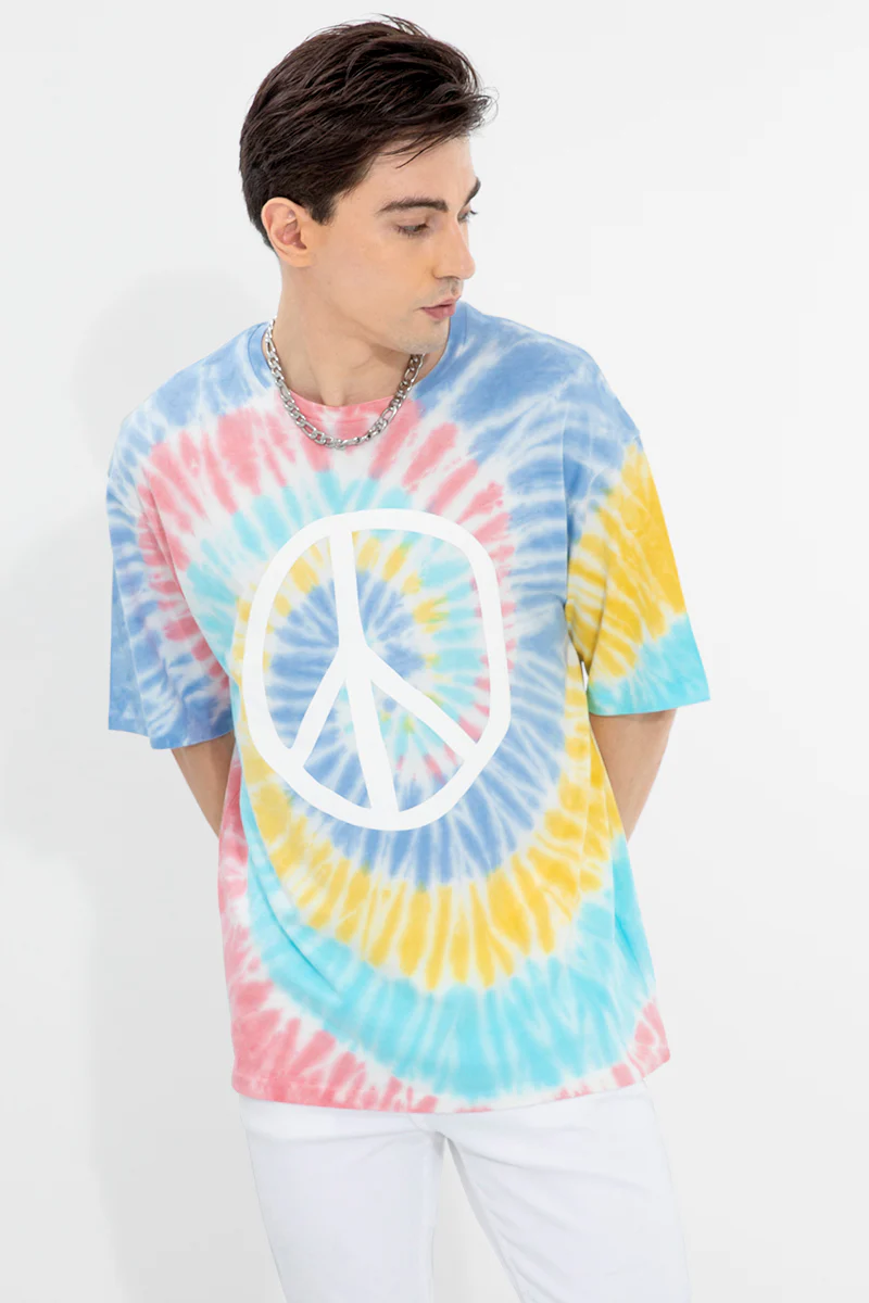 Peace Blue Oversized T-Shirt - republicanstateiPeace Blue Oversized T-Shirt - republicanstatei