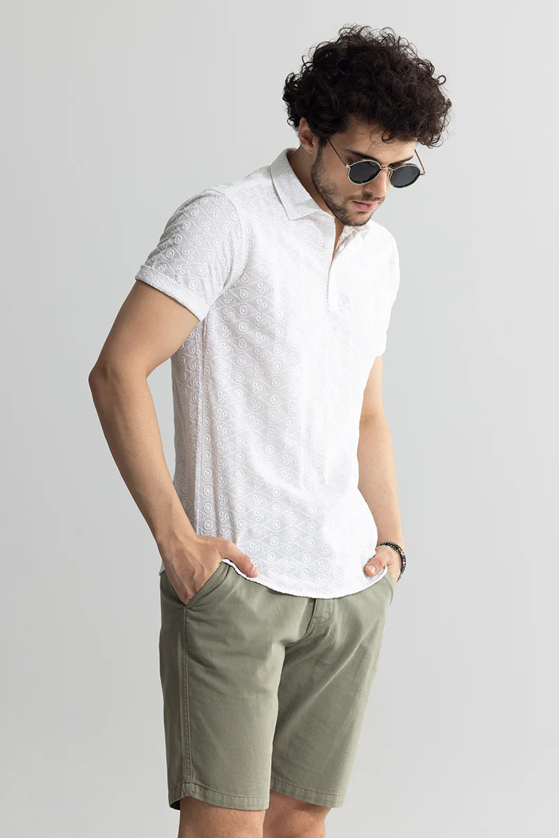 Sphere White Polo T-Shirt - republicanstateiSphere White Polo T-Shirt - republicanstatei