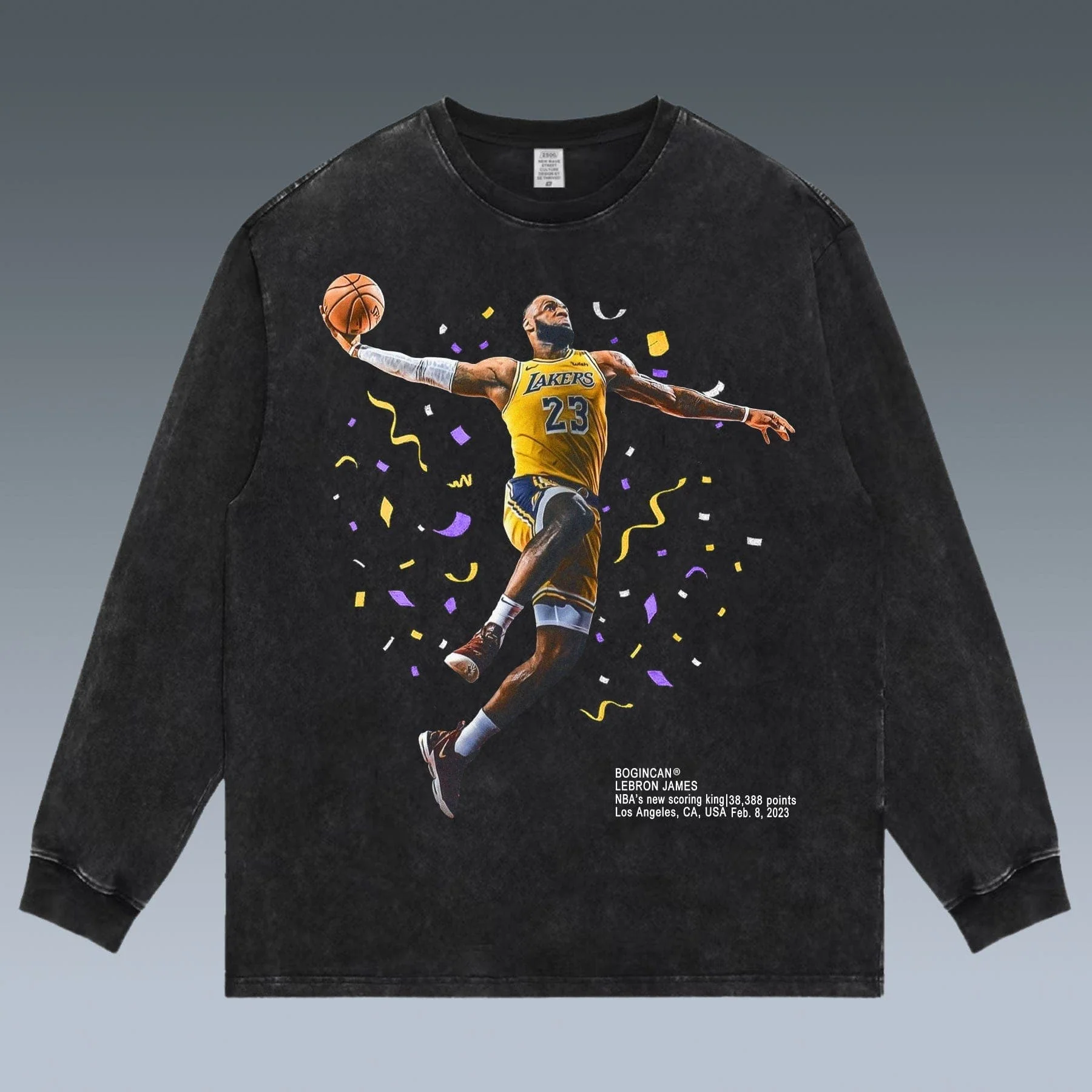 VINTAGE LONG SLEEVE TEE | LEBRON JAMES& NBA'S NEW SCORING KING 38.388 POINTS - republicanstateiVINTAGE LONG SLEEVE TEE | LEBRON JAMES& NBA'S NEW SCORING KING 38.388 POINTS - republicanstatei