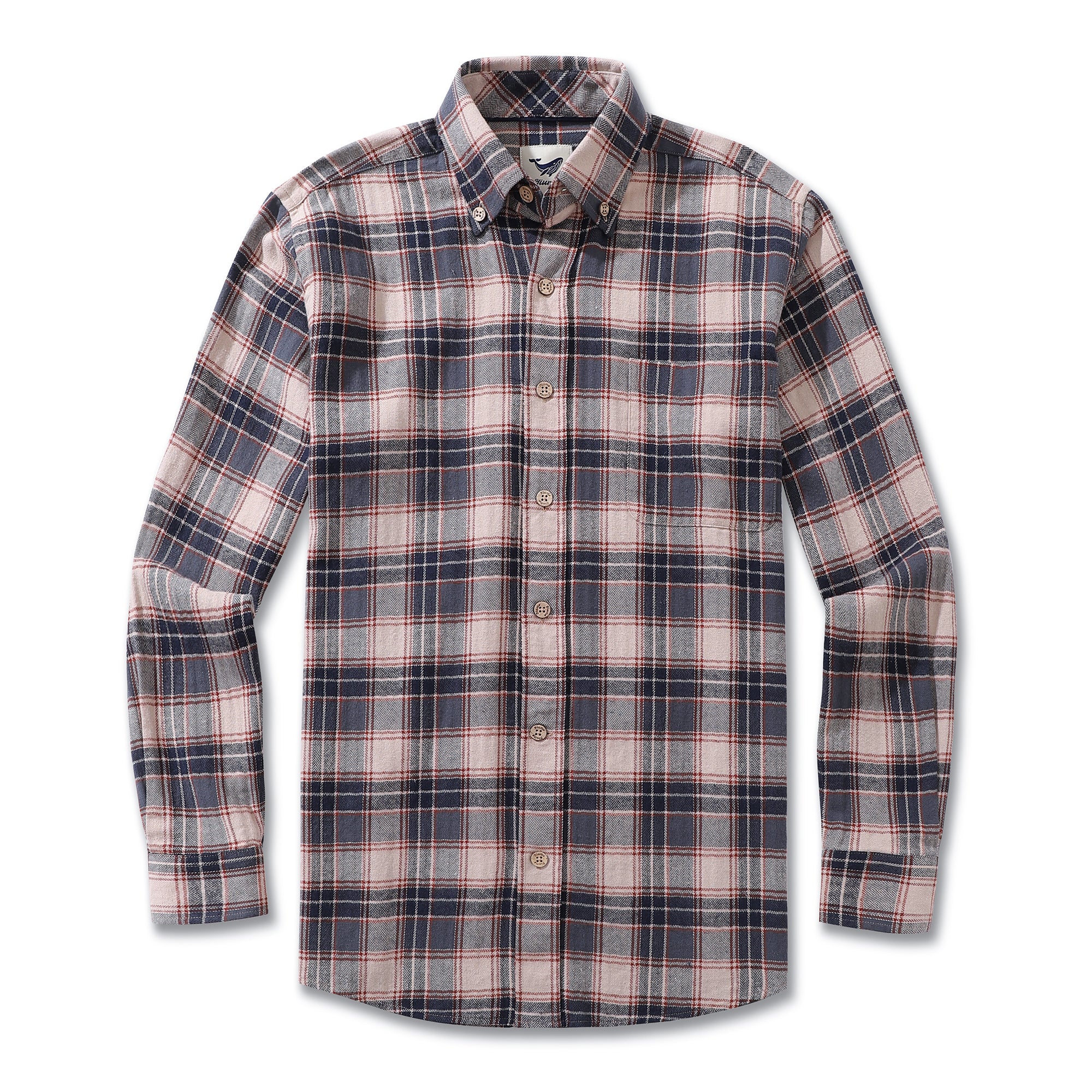 Men's Hawaiian Shirt Flannel Button-down Long Sleeve Classic Check Shirt - BLUE - republicanstateiMen's Hawaiian Shirt Flannel Button-down Long Sleeve Classic Check Shirt - BLUE - republicanstatei