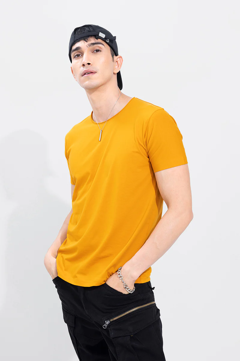 Raw Edge Mustard T-Shirt - republicanstateiRaw Edge Mustard T-Shirt - republicanstatei