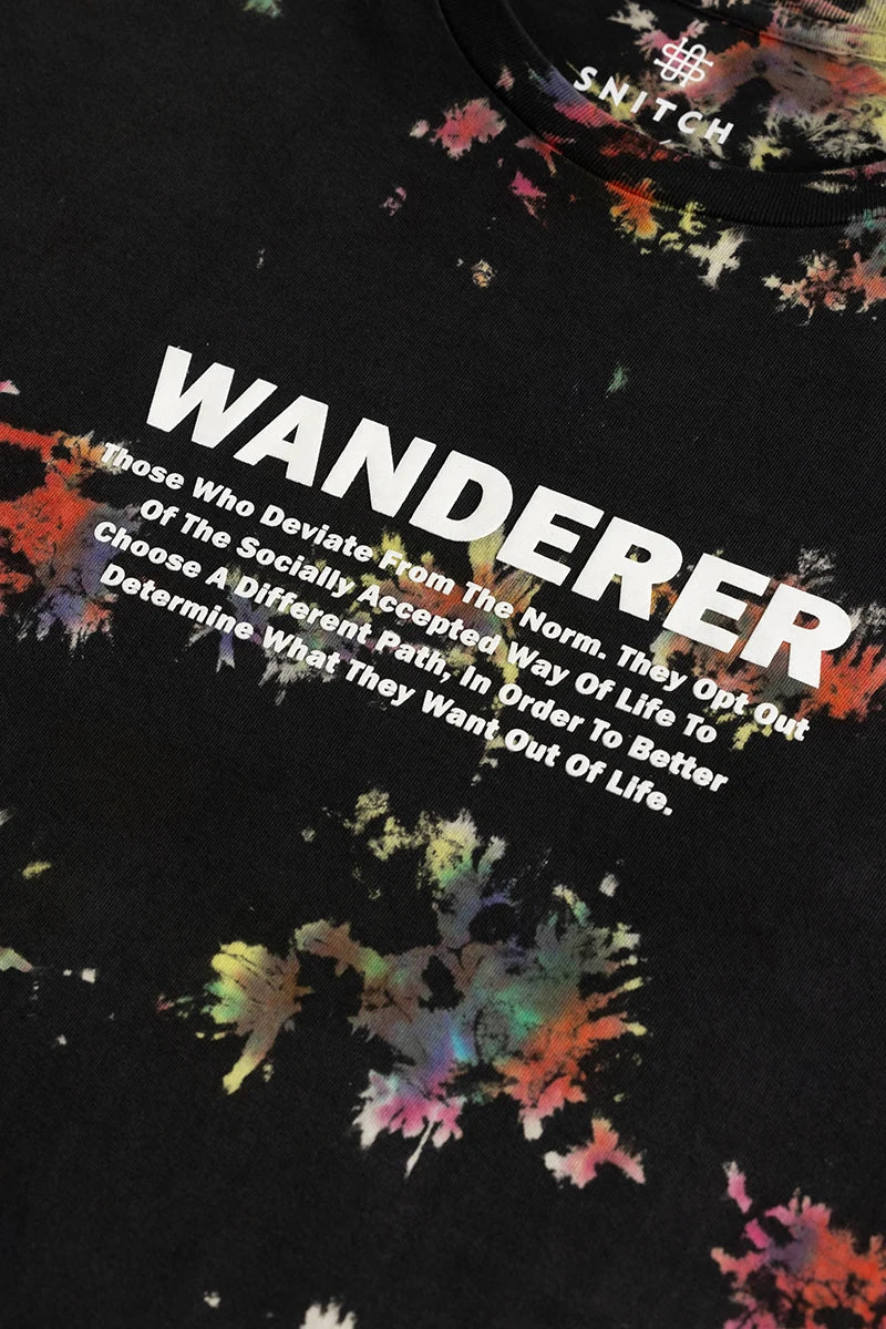 Wanderer Black Oversized T-Shirt - republicanstateiWanderer Black Oversized T-Shirt - republicanstatei