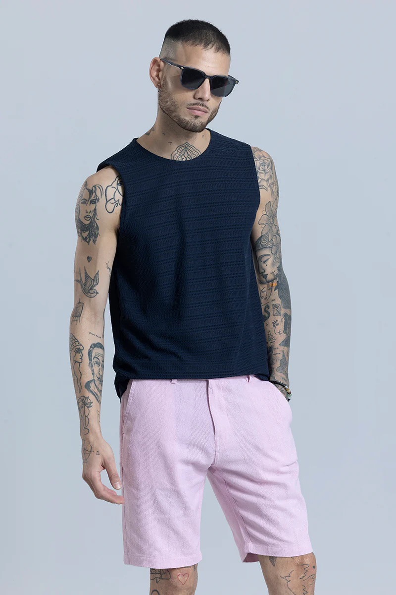 Electro Navy Sleeveless T-Shirt - republicanstateiElectro Navy Sleeveless T-Shirt - republicanstatei