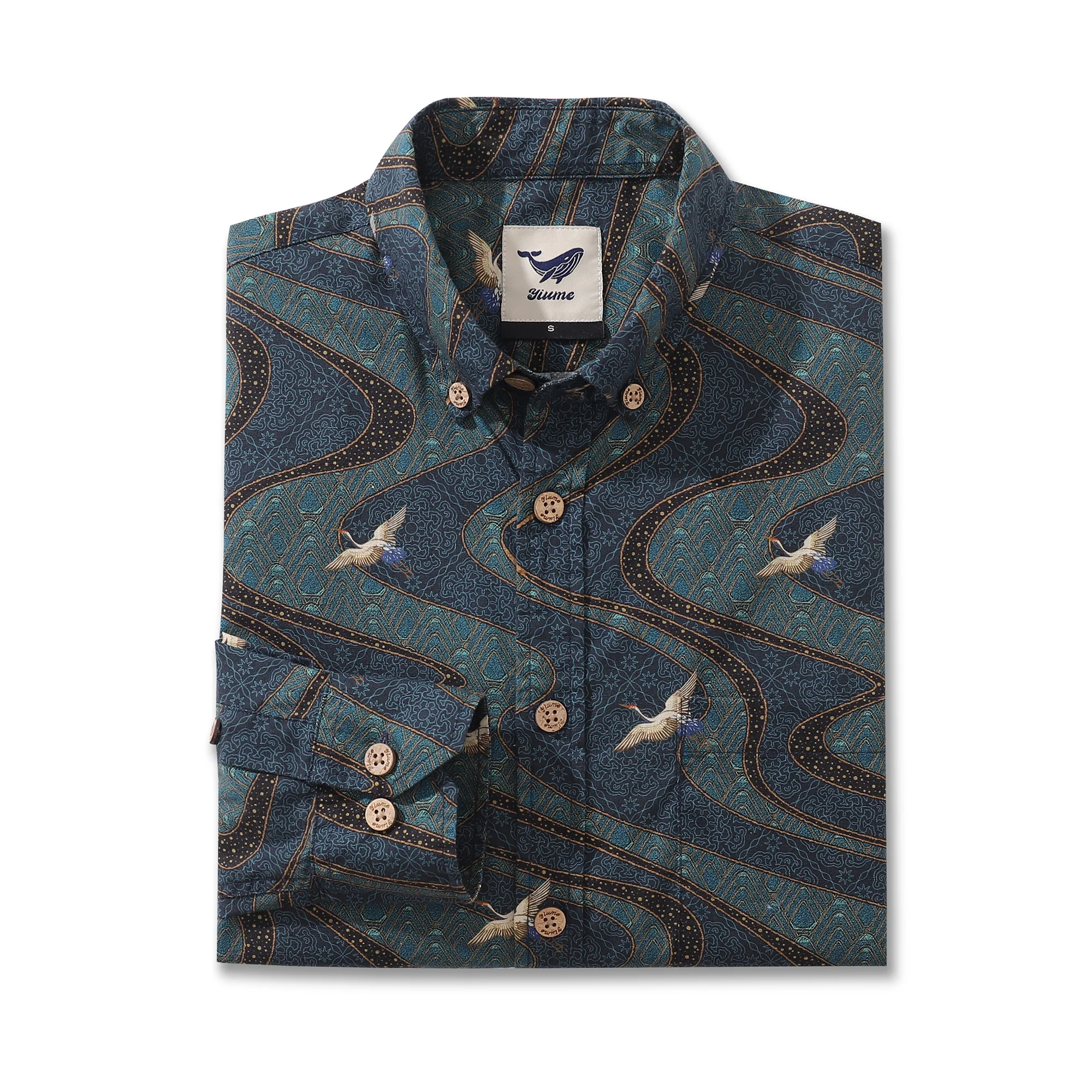 Men's Hawaiian Shirt Arcane Serenity Cotton Button-down Long Sleeve Aloha Shirt - republicanstateiMen's Hawaiian Shirt Arcane Serenity Cotton Button-down Long Sleeve Aloha Shirt - republicanstatei