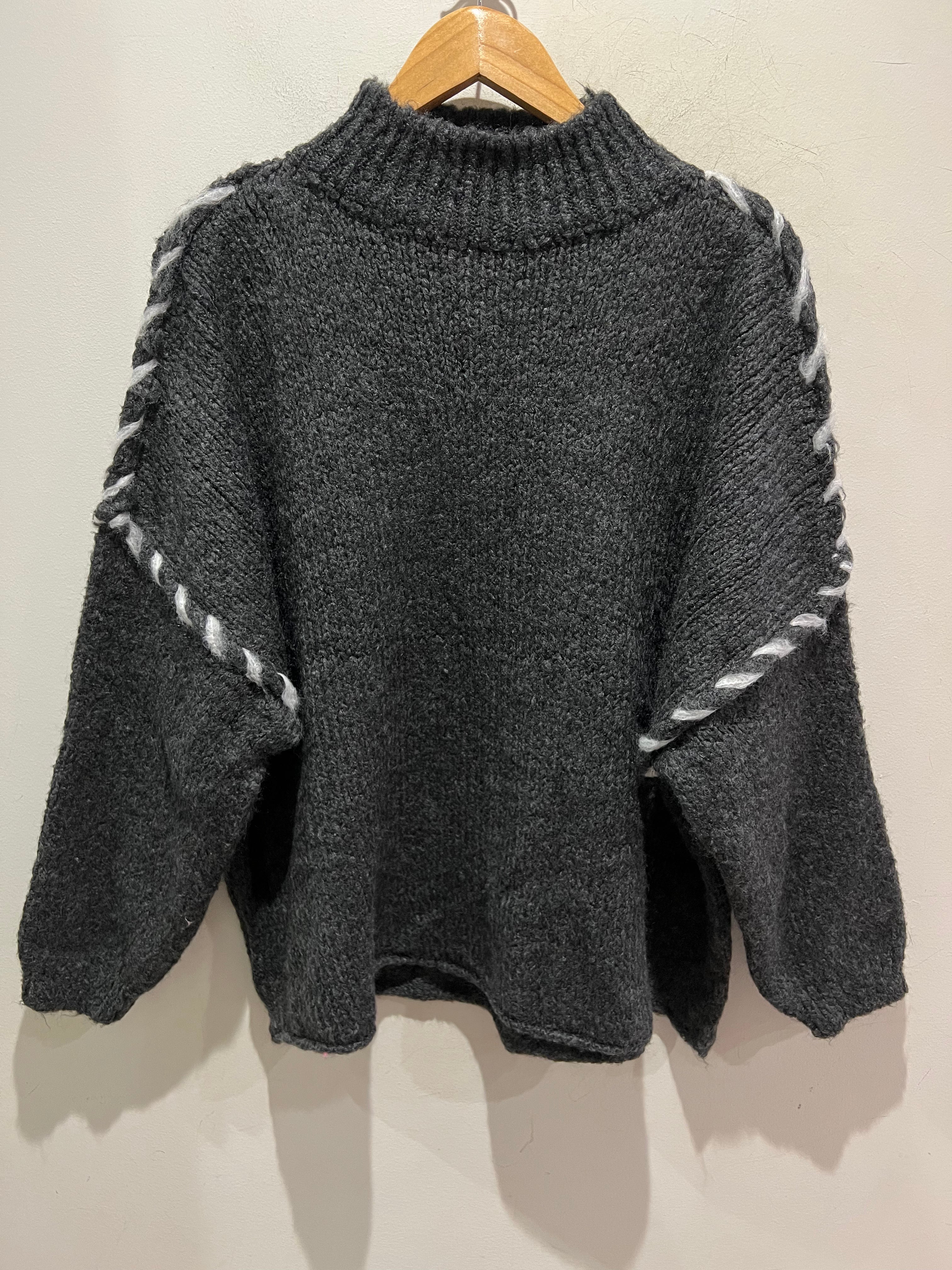 Stripes Knit - Charcoal - republicanstateiStripes Knit - Charcoal - republicanstatei