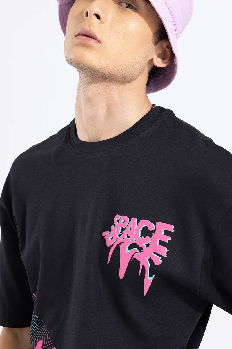 Space Black Oversized T-Shirt - republicanstateiSpace Black Oversized T-Shirt - republicanstatei