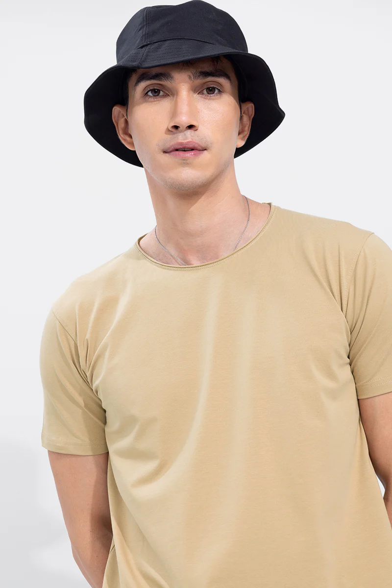Raw Edge Camel Brown T-Shirt - republicanstateiRaw Edge Camel Brown T-Shirt - republicanstatei