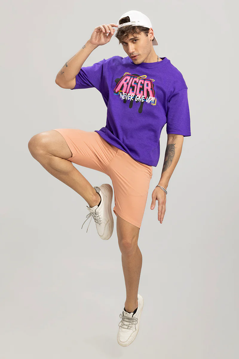 Riser Purple Oversized T-Shirt - republicanstateiRiser Purple Oversized T-Shirt - republicanstatei