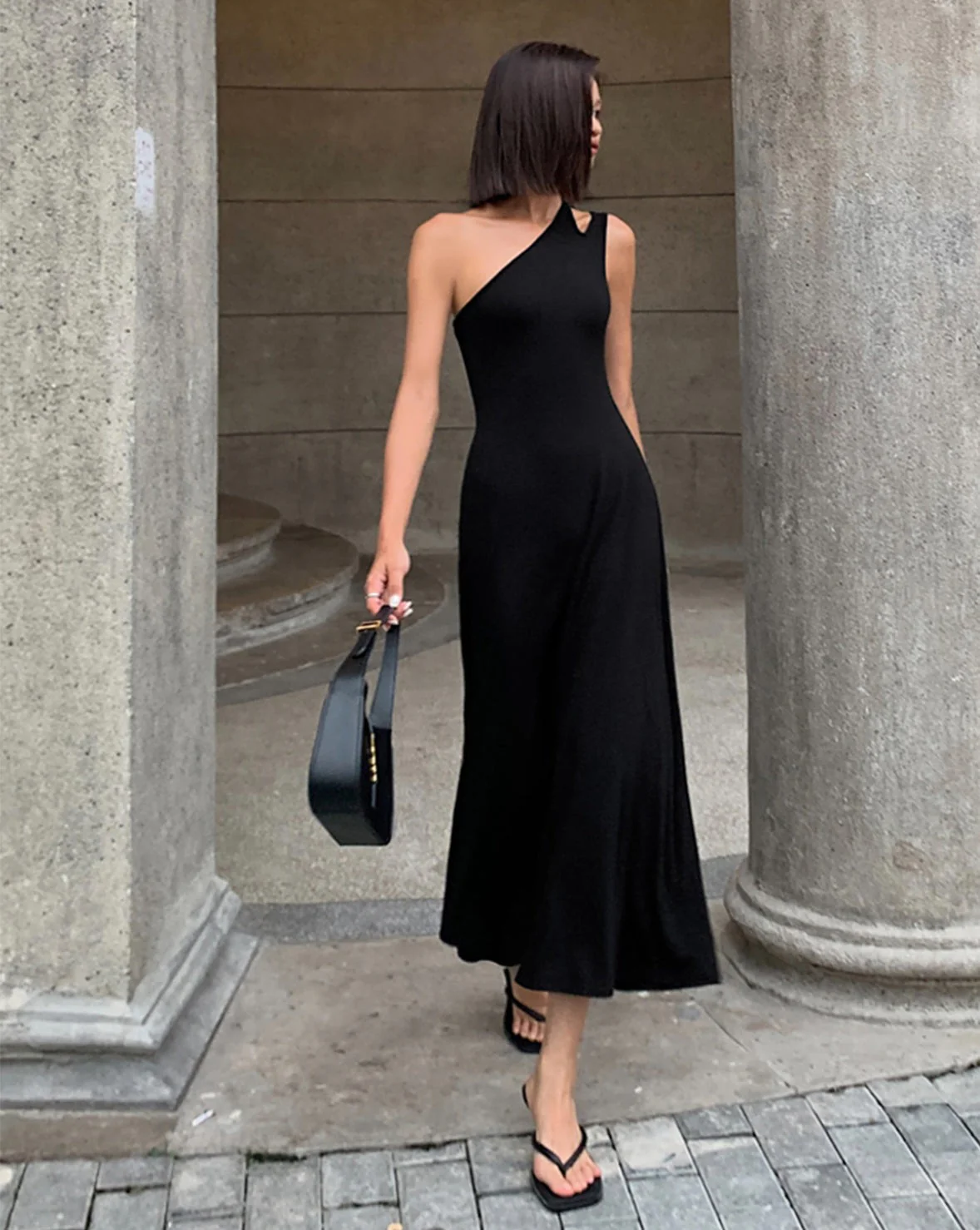 Cutout Backless Long Knit Dress - republicanstateiCutout Backless Long Knit Dress - republicanstatei