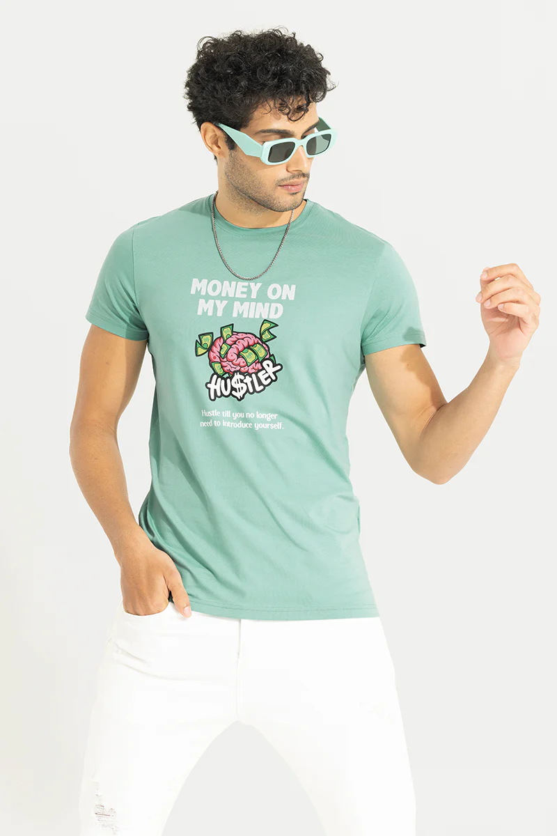 Money on My Mind Green T-Shirt - republicanstateiMoney on My Mind Green T-Shirt - republicanstatei