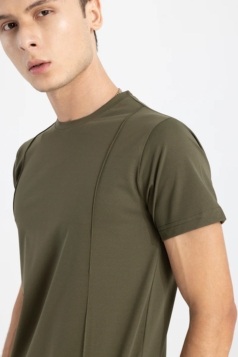 Pleated Olive T-Shirt - republicanstateiPleated Olive T-Shirt - republicanstatei