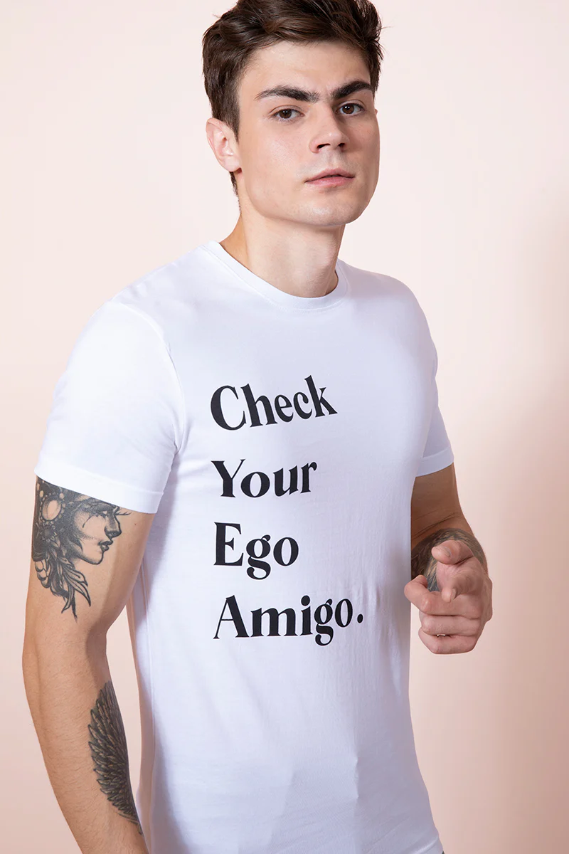 EGO White T-Shirt - republicanstateiEGO White T-Shirt - republicanstatei