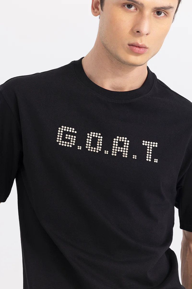 GOAT Black Korean Style T-Shirt - republicanstateiGOAT Black Korean Style T-Shirt - republicanstatei