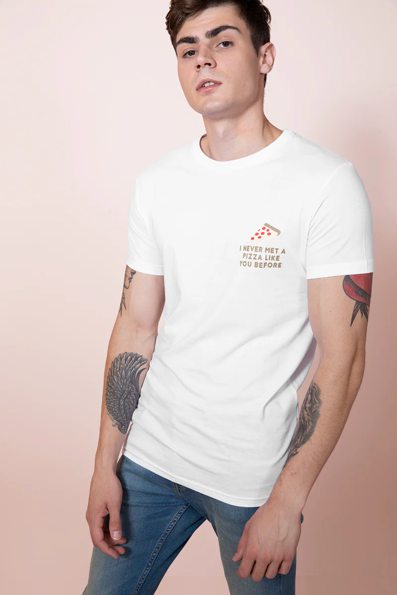 Pizza White T-Shirt - republicanstateiPizza White T-Shirt - republicanstatei