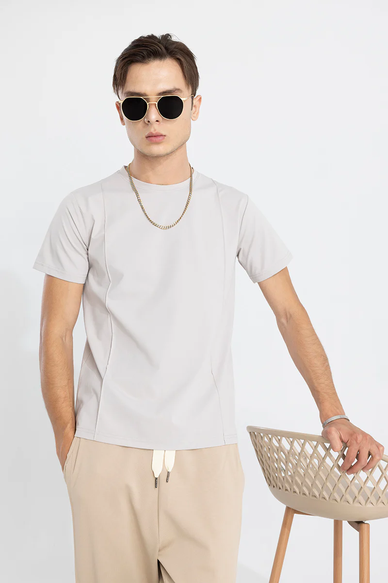 Pleated Grey T-Shirt - republicanstateiPleated Grey T-Shirt - republicanstatei