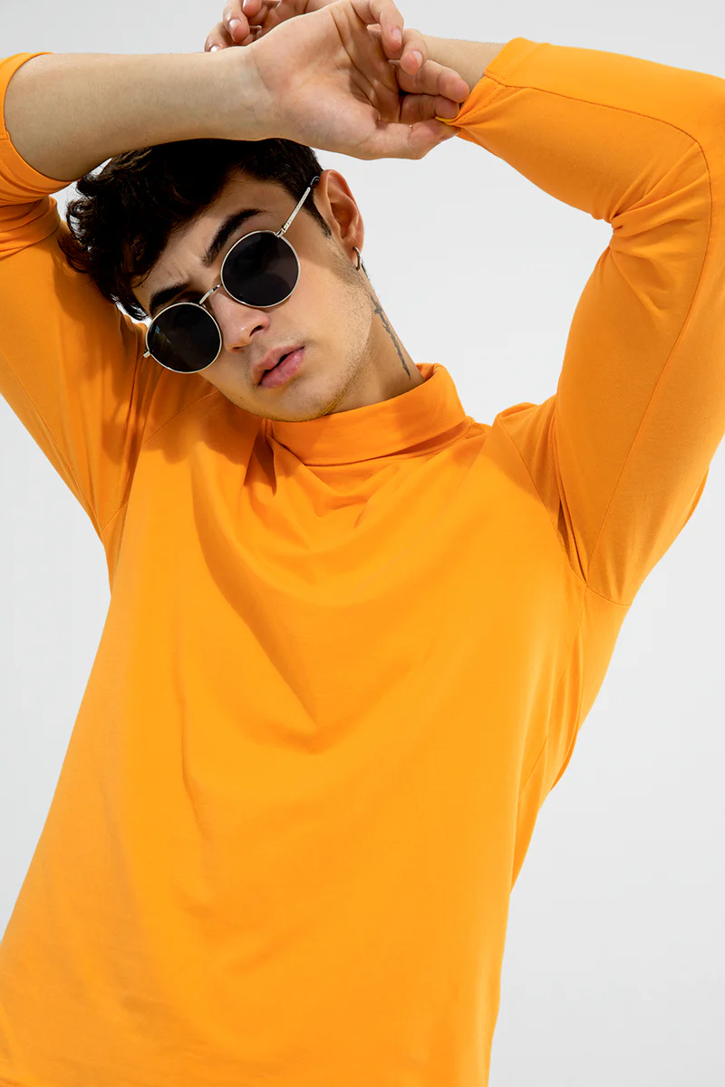 High Neck Yellow T-Shirt - republicanstateiHigh Neck Yellow T-Shirt - republicanstatei