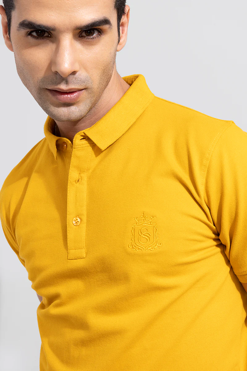 The Shishu Mustard Polo T-Shirt - republicanstateiThe Shishu Mustard Polo T-Shirt - republicanstatei
