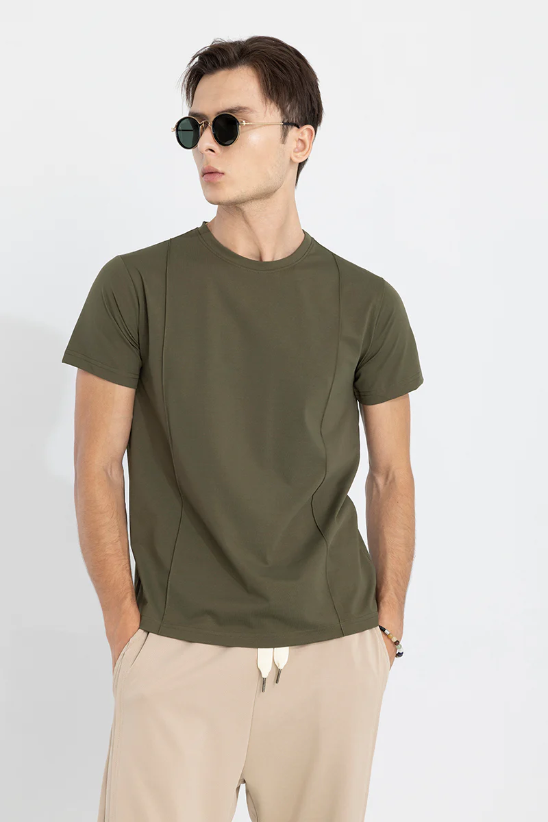 Pleated Olive T-Shirt - republicanstateiPleated Olive T-Shirt - republicanstatei