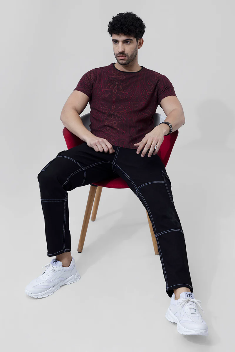 Artic Paisley Red T-Shirt - republicanstateiArtic Paisley Red T-Shirt - republicanstatei