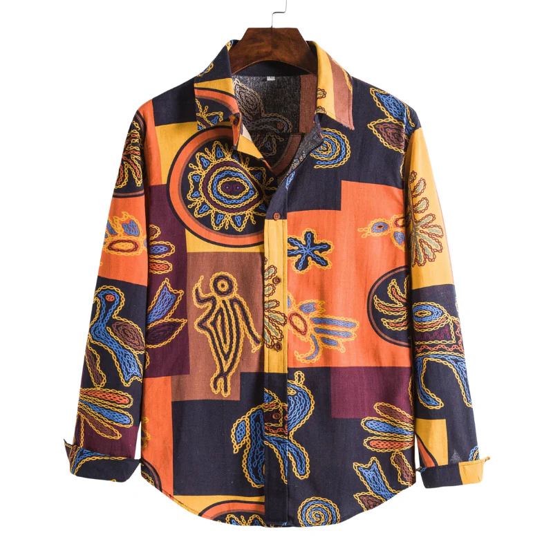 Casual Plus-Size Printed Shirt - republicanstateiCasual Plus-Size Printed Shirt - republicanstatei