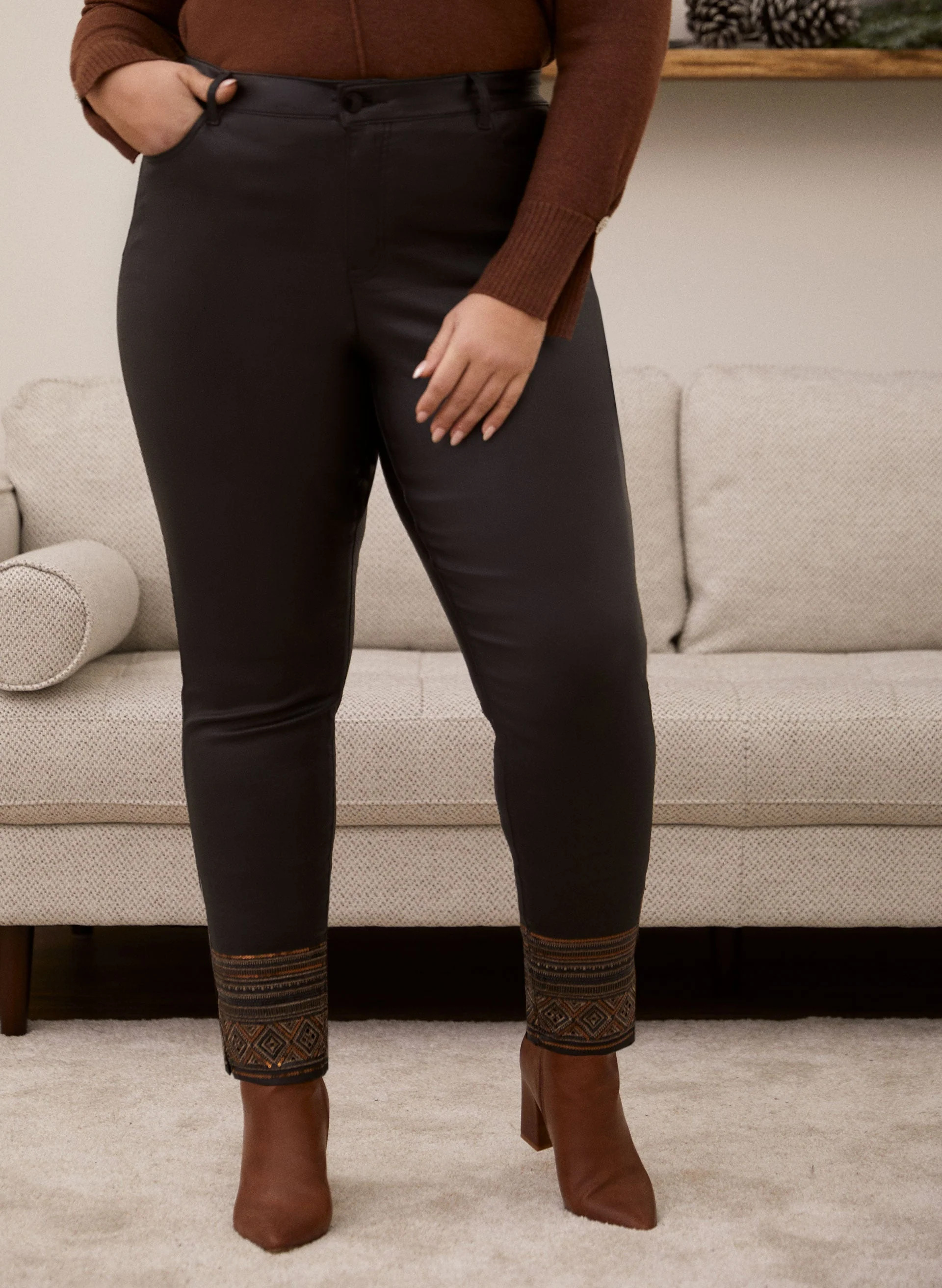 Coated Slim Leg Jeans - republicanstateiCoated Slim Leg Jeans - republicanstatei