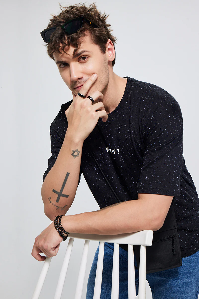 What If Black Oversized T-Shirt - republicanstateiWhat If Black Oversized T-Shirt - republicanstatei