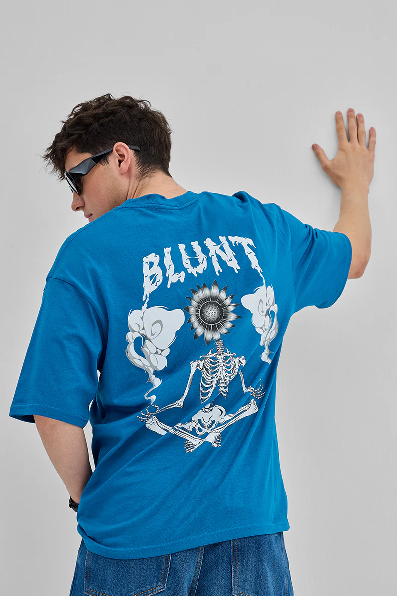 Blunt Blue Oversized T-Shirt - republicanstateiBlunt Blue Oversized T-Shirt - republicanstatei