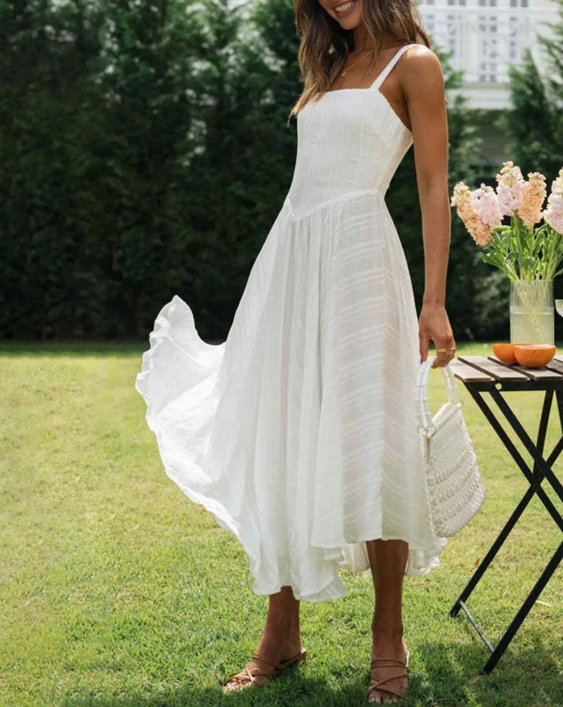 Romantic Cotton Long Cami Dress - republicanstateiRomantic Cotton Long Cami Dress - republicanstatei