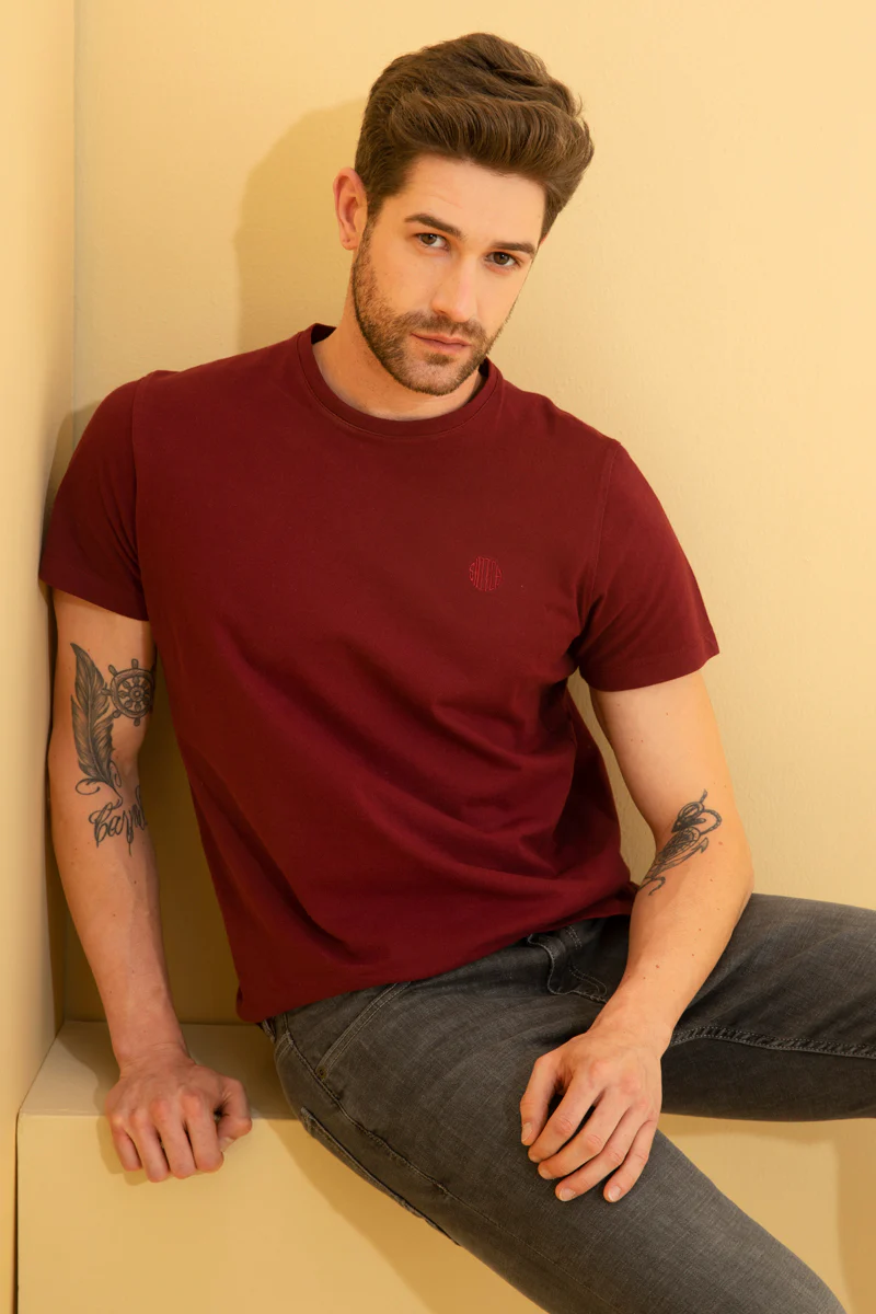 Pique Maroon T-Shirt - republicanstateiPique Maroon T-Shirt - republicanstatei
