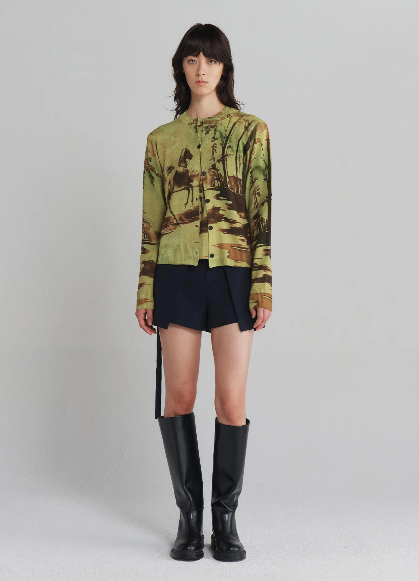 Printed Knitted Cardigan - republicanstateiPrinted Knitted Cardigan - republicanstatei