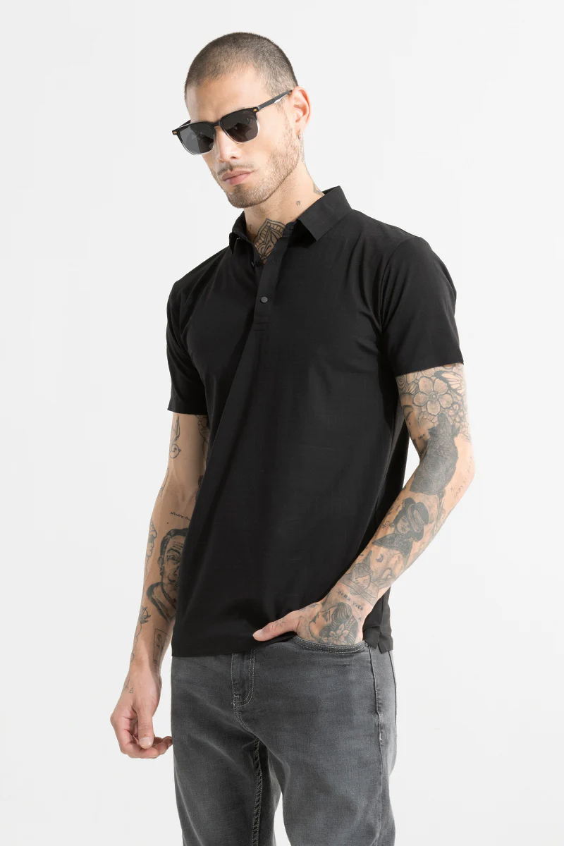 Scopic Black Polo T-Shirt - republicanstateiScopic Black Polo T-Shirt - republicanstatei