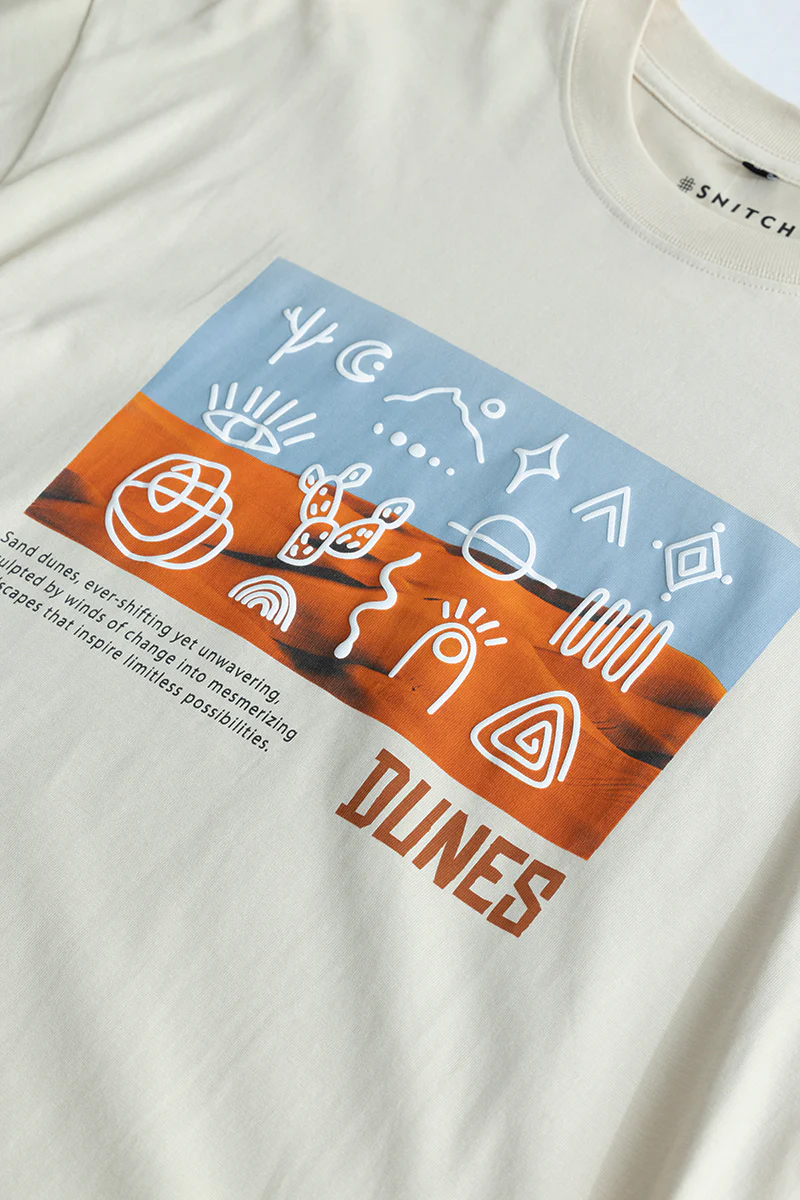 Dunes Cream Oversized T-Shirt - republicanstateiDunes Cream Oversized T-Shirt - republicanstatei