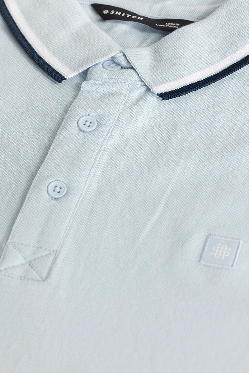 Light Blue Slim Fit Polo T-Shirt - republicanstateiLight Blue Slim Fit Polo T-Shirt - republicanstatei