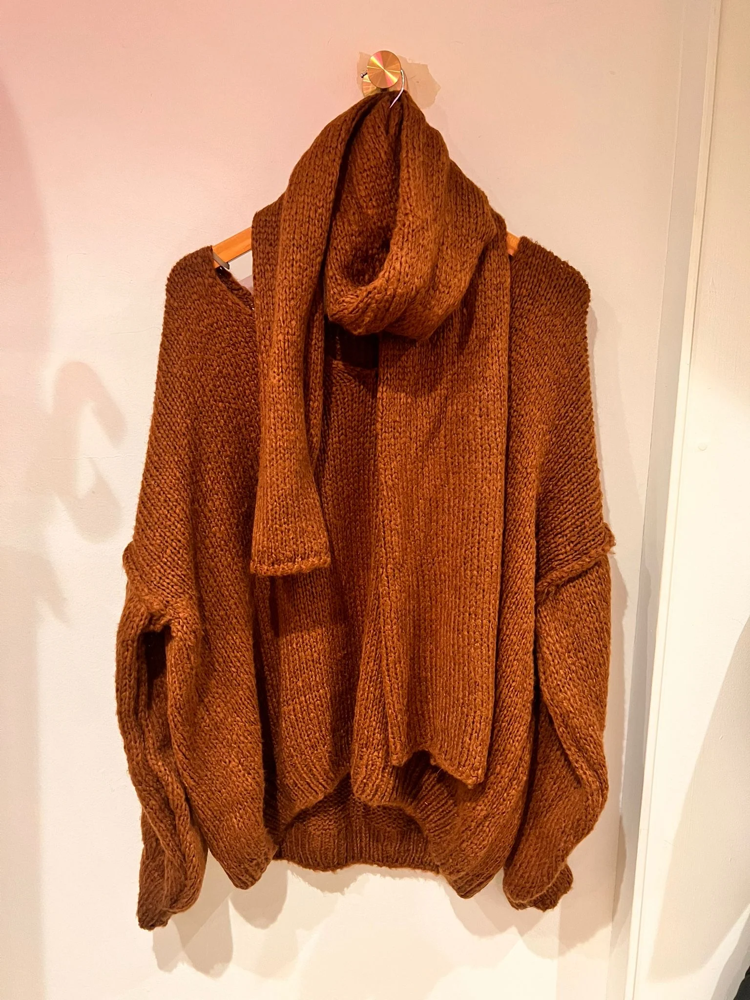 Scarf Jumper - Brown - republicanstateiScarf Jumper - Brown - republicanstatei